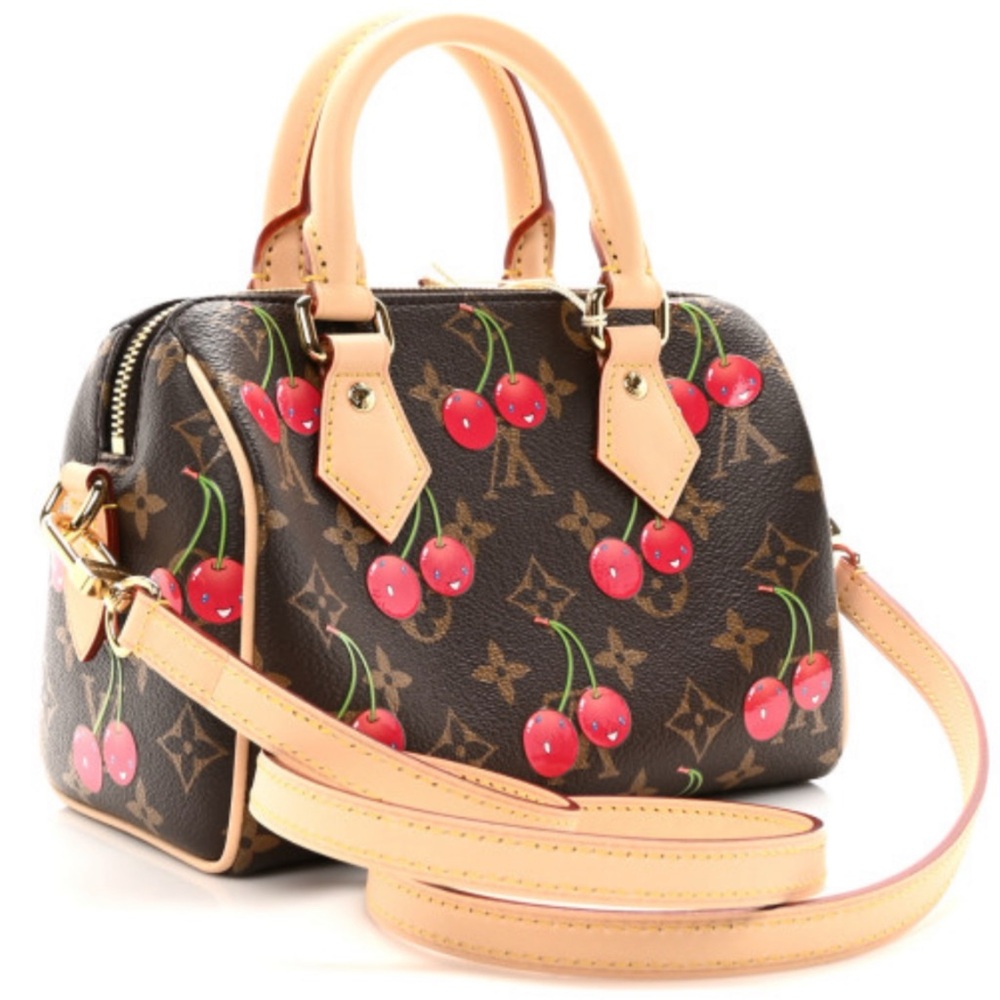 🆕💖 Louis Vuitton LV X TM Murakami Cherry Cerises Speedy 20 - Picture 5 of 17